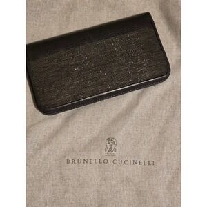Brunello Cucinelli Black and Brown Wallet